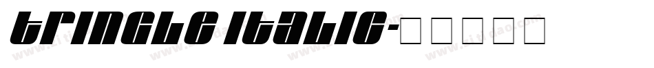 Tringle Italic字体转换